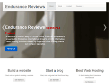 Tablet Screenshot of endurancereviews.com